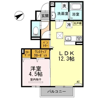 カピトロ【1階】の間取り