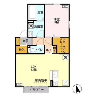 ルナ コート【1階】の間取り