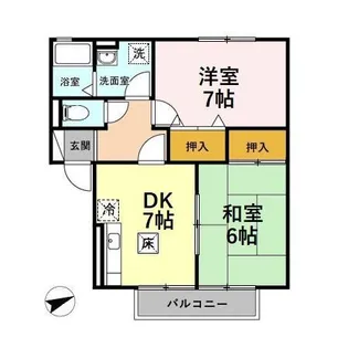メゾン・リヴェール A【1階】の間取り