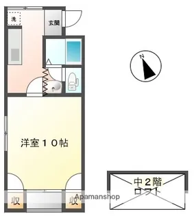 第3飯茂ハウス【2階】の間取り