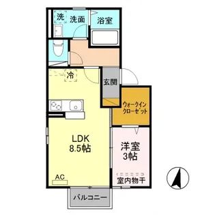 グランメール【2階】の間取り