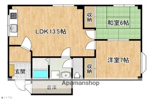 ファーストハイツ大島Ⅱ【2階】の間取り