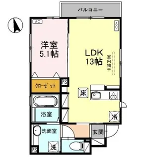 トレジオン【1階】の間取り
