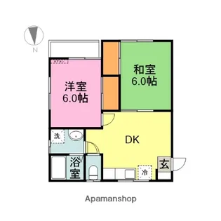 ストックポート高見【201号室】の間取り