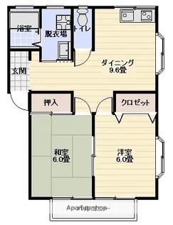 フジブラザーズⅢ【205号室】の間取り