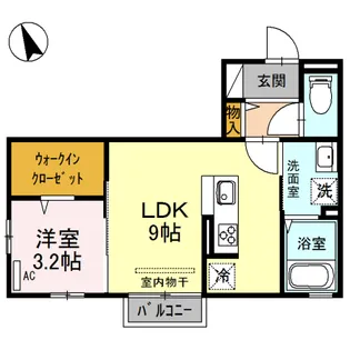 アーバンヴィラ【202号室】の間取り