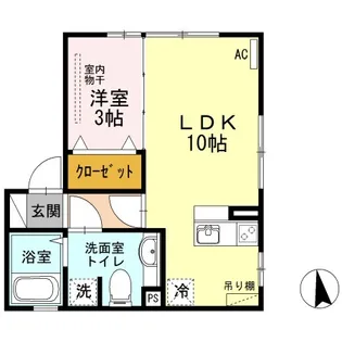 ドエルS【2階】の間取り