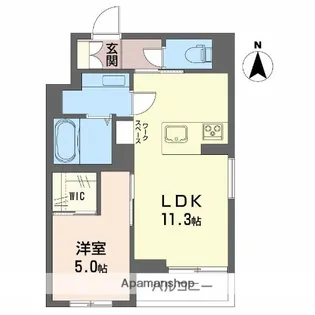 リベラ美沢【3階】の間取り