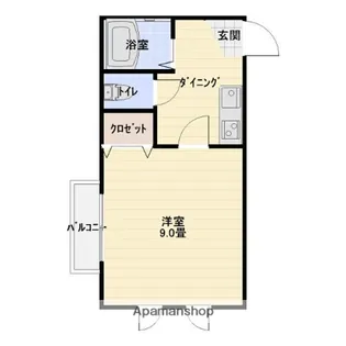 パークサイド笹崎【202号室】の間取り