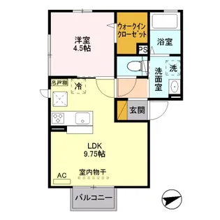 ソエム・マローネ【1階】の間取り