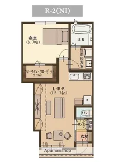 ユーソニアン・安政町A【1階】の間取り