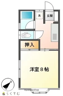 ハイツ大川【1階】の間取り