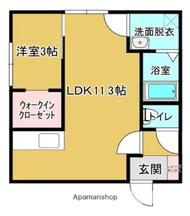 BELL CIEL A【101号室】の間取り