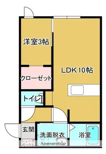 BELL CIEL A【103号室】の間取り