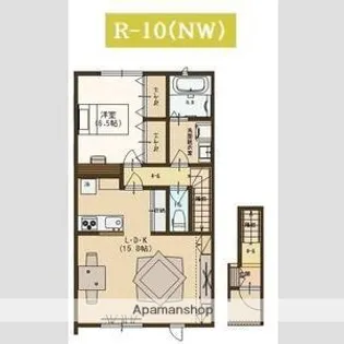 ユーソニアン・三仏生A【2階】の間取り
