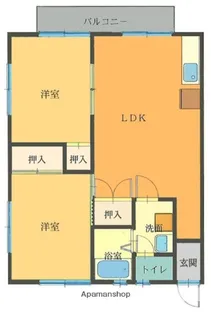 グリーンパレス【2階】の間取り