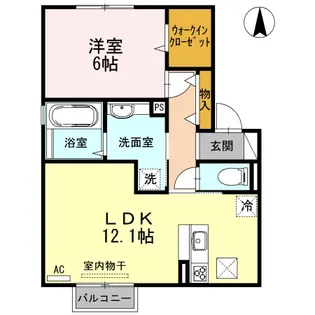 メゾン・ド・ルシオ【1階】の間取り