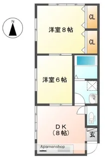 コーポ・パストール【2階】の間取り