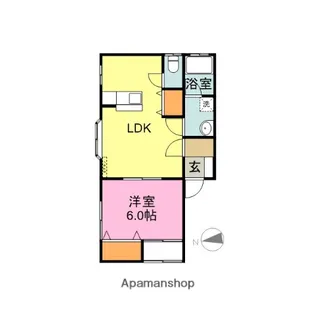 プレジャーハウス【1階】の間取り