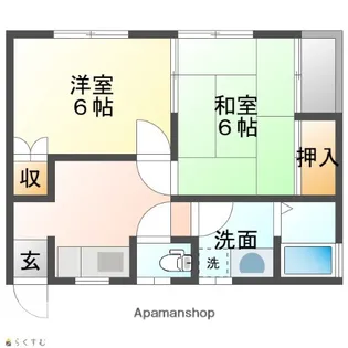 コーポイタヤ【102号室】の間取り
