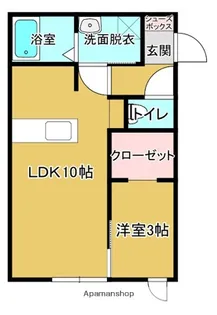 BELL CIEL B【104号室】の間取り