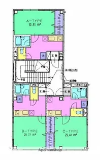 ラポール【3-A号室】の間取り