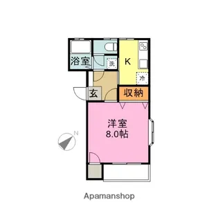 サンライフ江陽【207号室】の間取り