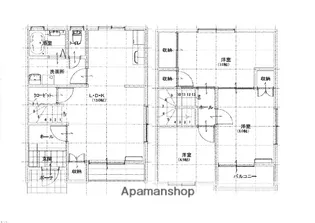 メゾネットピュア【3号室号室】の間取り