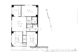 第2マンション喜多【301号室】の間取り