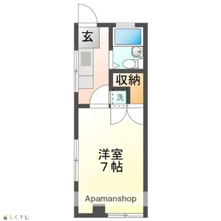 ユーロハイツ千手【203号室】の間取り