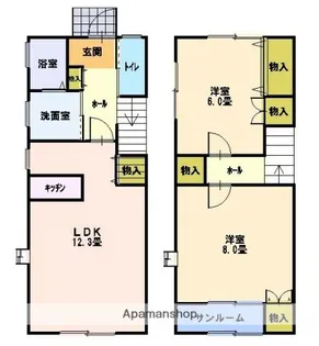コーポひまわり【D号室】の間取り