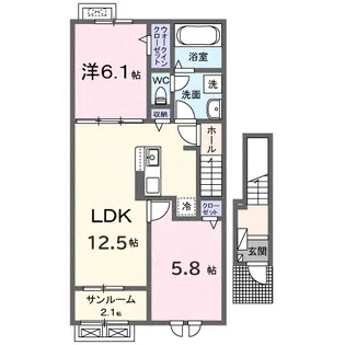 イストワール【2階】の間取り