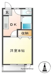 コーポ向陵【2階】の間取り