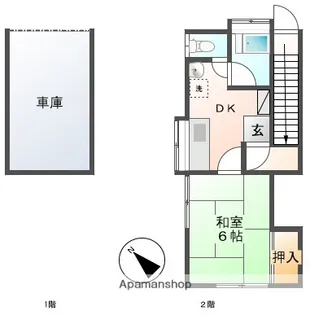 サングリーン【1号室号室】の間取り