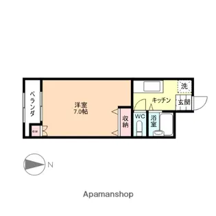 ハイムササキ【2階】の間取り