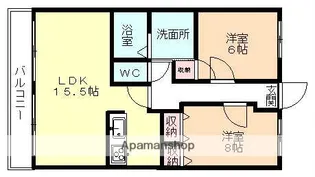ハートフルマンション マルシアン【3階】の間取り