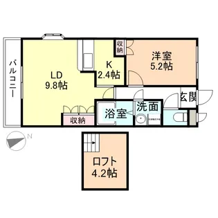 サイネリアーKⅡ【2階】の間取り