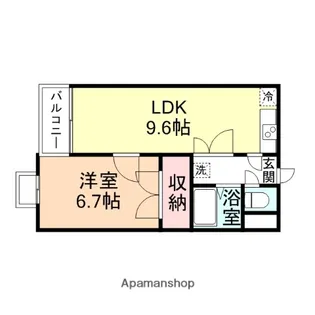 ヴァンヴェール柳町【4階】の間取り