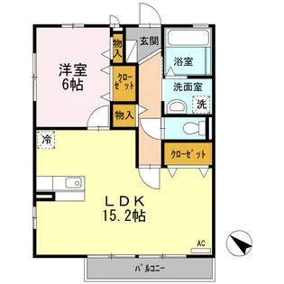 ボン ヴィラージュ【1階】の間取り