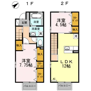 センターコート【1階】の間取り