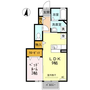 セジュール藤木【1階】の間取り