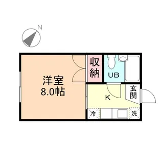 1Kの間取り画像