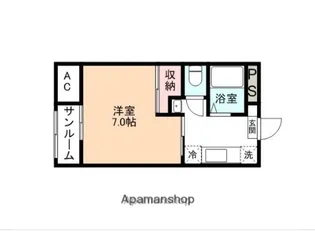 富山県富山市古沢【マンション】の間取り