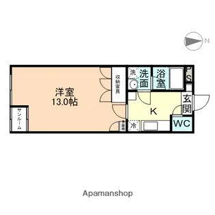 グランヴィア黒瀬【105号室】の間取り