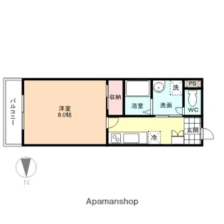 ベルトピア富山5B棟【B505号室】の間取り