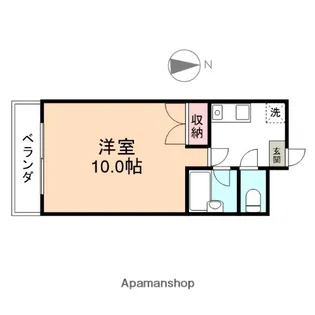 五葉ハイツ【211号室】の間取り