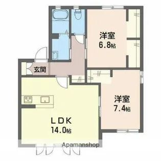 プリモディーネ【2階】の間取り