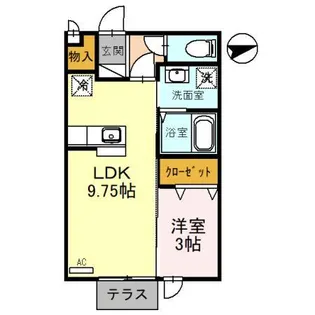 ル・シエル花園【1階】の間取り