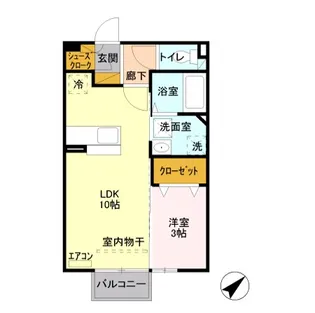 カーサ リブロ【1階】の間取り