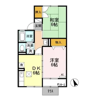 セジュール上小泉 A【103号室】の間取り